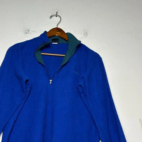 VTG Patagonia Capilene Sweater Men M Blue Outerwear Full Zip Fleece Gorpcore - Picture 2 of 11